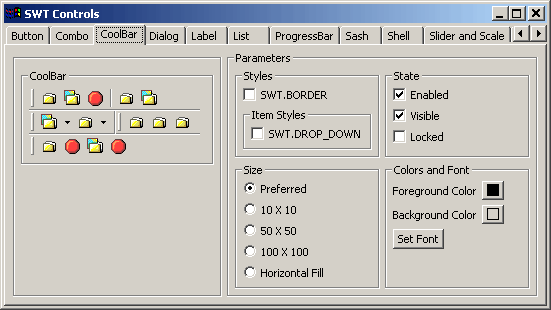 Figure 1. The ControlExample application